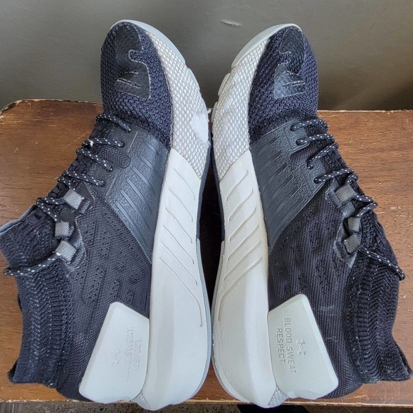 Under Armour Womens Size 5 Project Rock 2 Black White Training Shoes 3022398-001 - Picture 7 of 14
